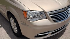 Headlight and chrome grille detail